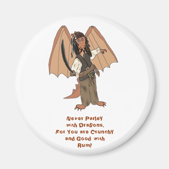 Pirate Dragon Magnet (Devant)