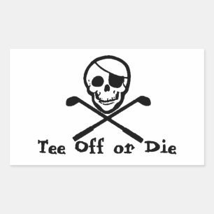 Pirate Drapeau Golf Panier Sticker