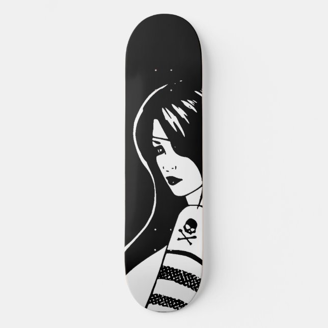 Pirate Girl Skateboard Deck (Recto)
