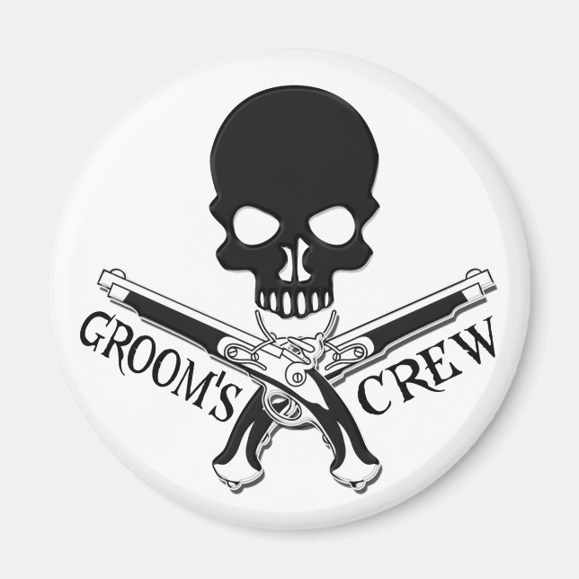 Pirate Groom's Crew Magnet (Devant)
