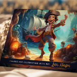 Pirate Kids Shore Adventure Carte de remerciements<br><div class="desc">Yarrr, Ahoy, Parents ou jeunes Swashbucklers ! 🏴 ☠️ Sois votre bac d’anniversaire un souvenir qui sera chéri comme une poitrine pleine de doubloons ? Alors dites "Merci à Ye's" avec style et "une bouteille ou" rhum—juste un blague' sur la partie rhum ! Envoyez ces filles Pirate Shore Adventure Thank...</div>