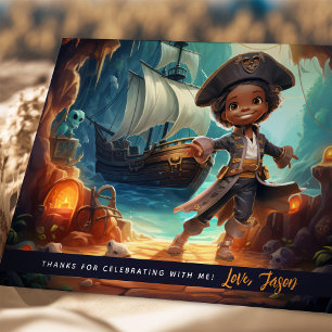 Pirate Kids Shore Adventure Carte de remerciements