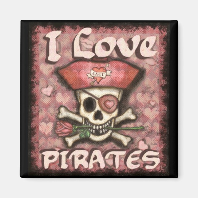 Pirate Lover's Valentine Magnet (Devant)