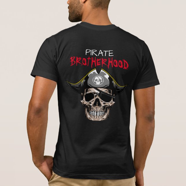 Pirate Party Adulte SKULL BROTHERHOOD T-Shirt (Dos)
