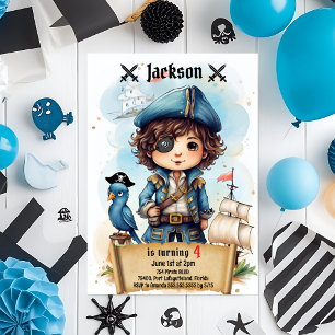 Pirate Party Anniversaire Invitation