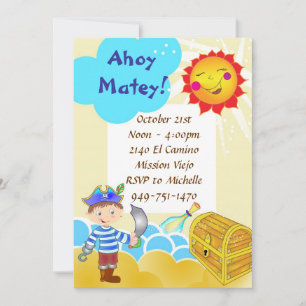 Pirate Party Invitation d'anniversaire