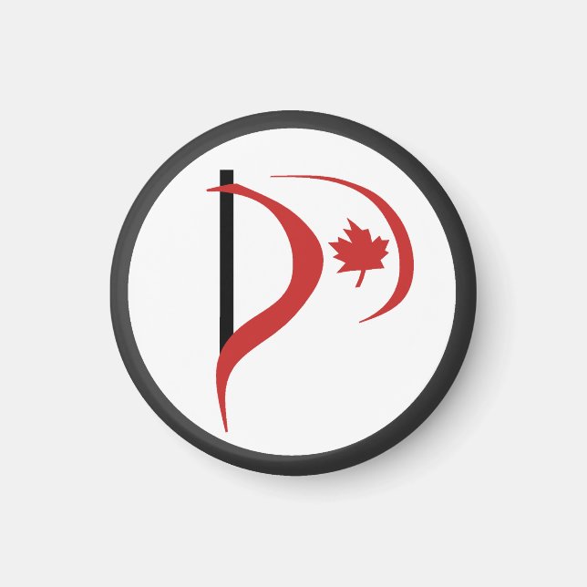 Pirate Party of Canada Magnet (Devant)