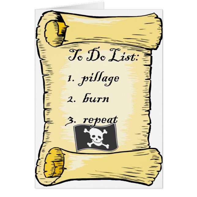 Pirate pour faire la liste (Devant)