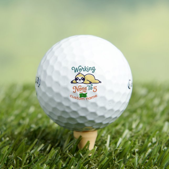 Pirate qui ne travaille pas - 5 Balle de golf - Dr (T-shirt Insitu)