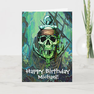 Pirate Skull Capitaine Ghost Carte de navire