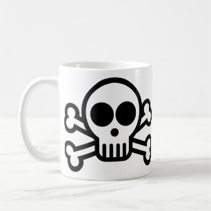 Pirate Skull & Crossbones Coffee Mug - 325 ml