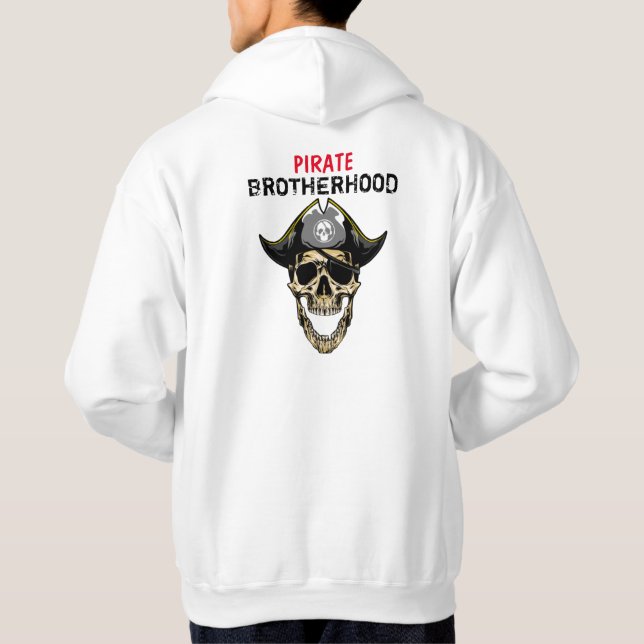 PIRATE SKULL HEUREUX SWEAT - SHIRT À CAPUCHE FRÈRE (Dos)