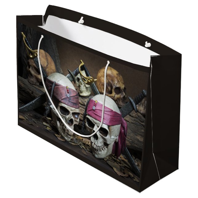 Pirate Skuls grand sac cadeau (Dos Angle)