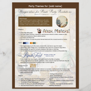 Pirate Them Party Invitation Guide imprimable