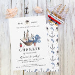 Pirate Thème Anniversaire Fête Invitation<br><div class="desc">Parfois, les fêtes de garçons créatives peuvent être difficiles. Vous avez capturé la princesse et volé le butin, maintenant il est temps pour quelques grignotines, des boissons et peut-être quelque chose pour le perroquet aussi. Les fêtes pirates sont un grand succès pour les plus jeunes et quand il s'agit d'inviter...</div>