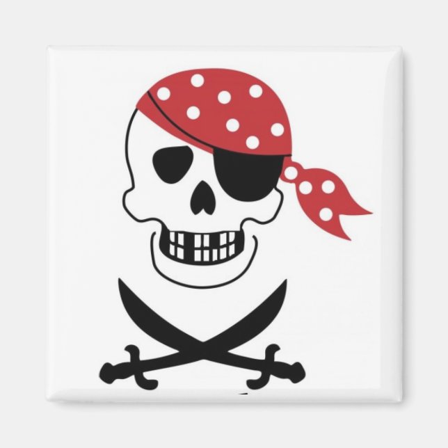 Pirates aimant crâne (Devant)