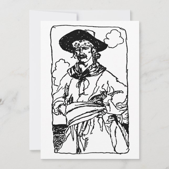 Pirates Anciens Croquis d'un Capitaine par Howard  (Devant)