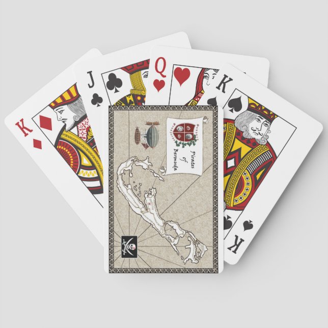 Pirates des cartes de jeu des Bermudes (dos)