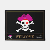 Pirates Drapeau & Capitaine Grace, tapis de maison