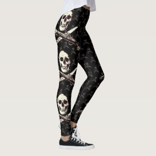 Pirates Life multiskul_blackwithgrey Leggings