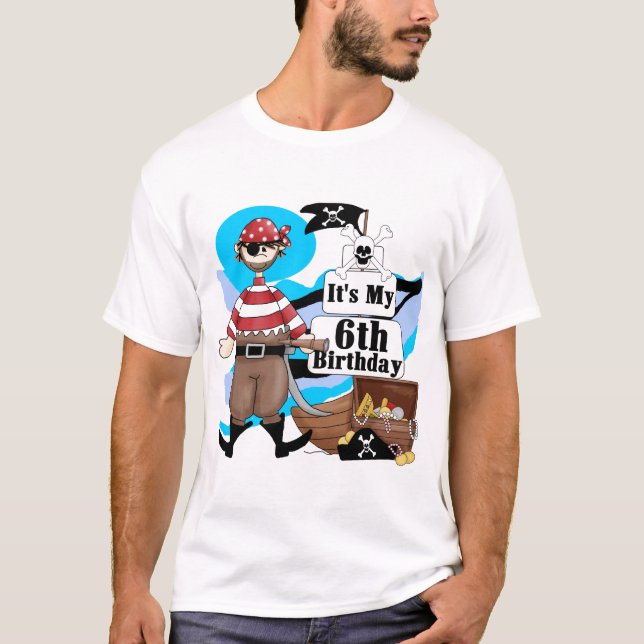 Piratez les 6èmes T-shirts et cadeaux (Devant)