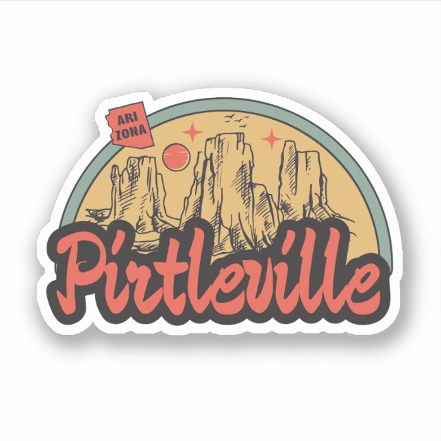 Pirtleville, Arizona  Autocollant (Devant)