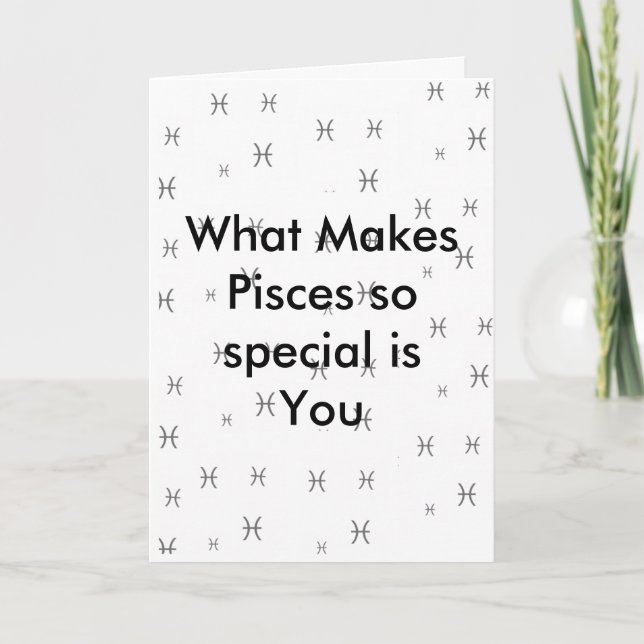 Pisces Carte d'anniversaire (Devant)