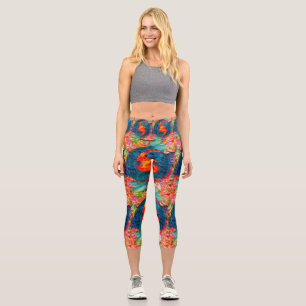 Pisces Leggings Zodiac Capri