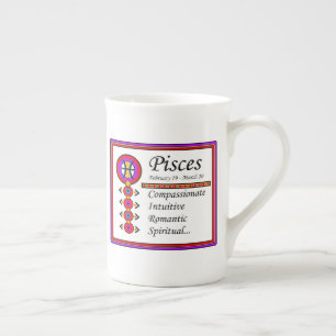 Pisces Personnalité Traits Bone China Mug
