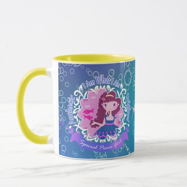 Pisces Signes Mug (Gauche)