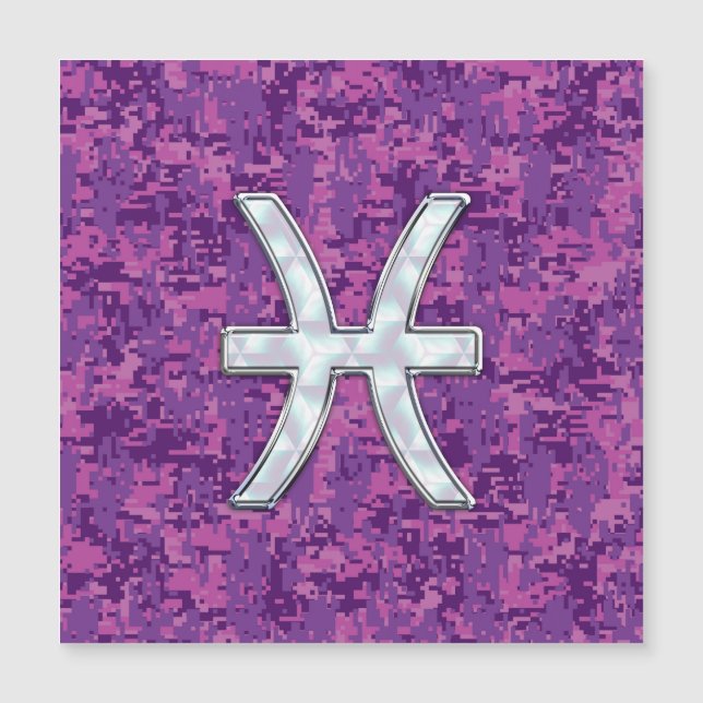 Pisces Zodiac Connexion Fuchsia Camion numérique r (Devant)
