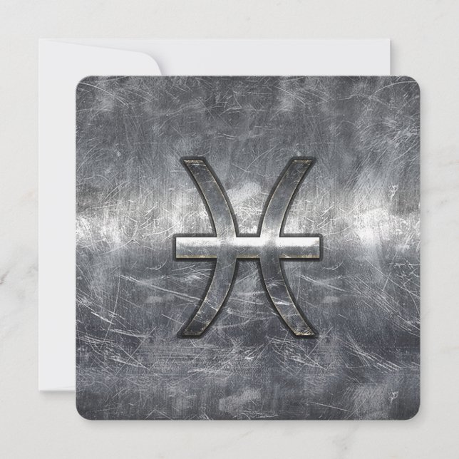 Pisces Zodiac Connexion Gruning acier style print (Devant)