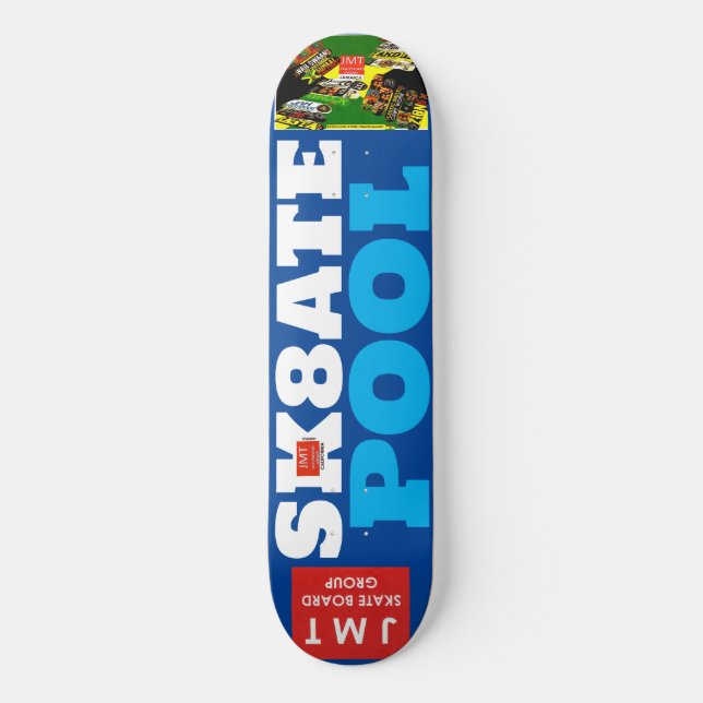 PISCINE DE SKATE JMT 8 Pont de Skateboard 1/4" (Recto)