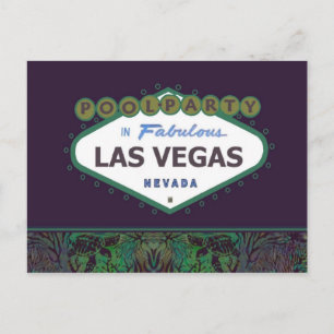 PISCINE FÊTE À Las Vegas Carte Postale