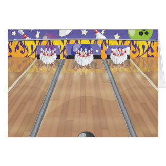 Piste de bowling à dix quilles