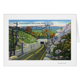 Piste Mohawk Vue de l'entrée W. à Hoosac