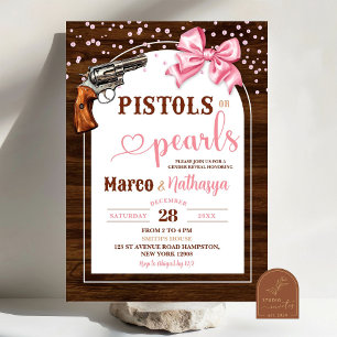 Pistol ou perles Genre Revela Invitation
