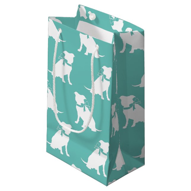 Pit Bull Chien Puppy Pitbulle Petit Cadeau Sac (Devant Angle)