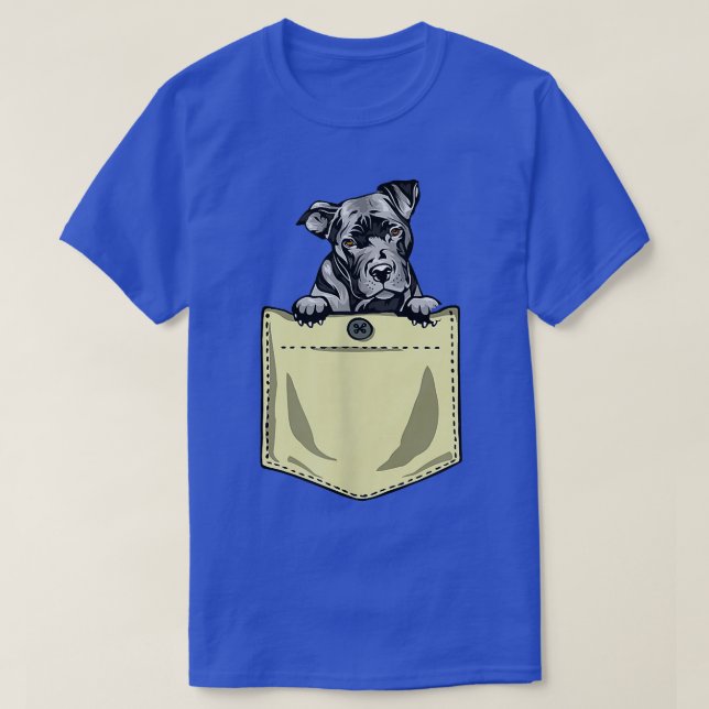Pit Bull Dog Dans La Poche Pitbull Puppy T-Shirt (Design devant)