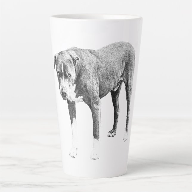 Pit Bull Winter Morning Mug (Devant)