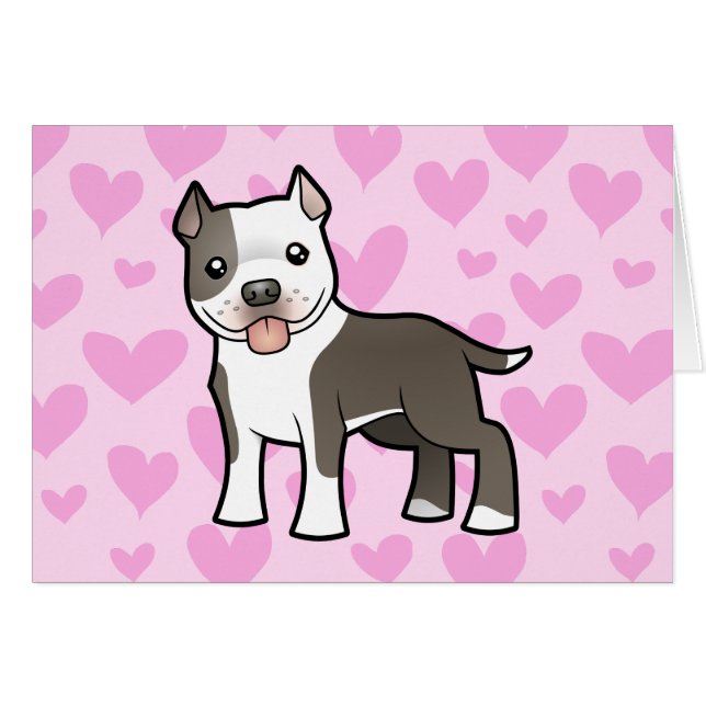 Pitbull/amour Staffordshire Terrier américain (Devant horizontal)