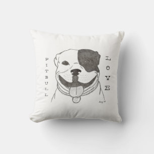 Pitbull Love Coussin - Pitbull Love Grey