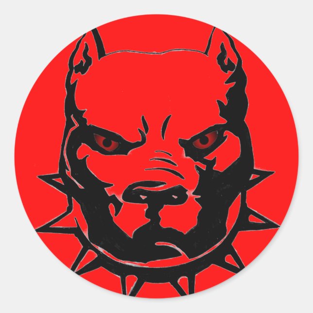 PITBULL STICKERS PKG DE 20 (Devant)