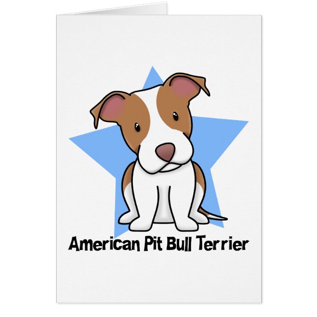 Pitbull Terrier américain d'étoile de Kawaii (Devant)