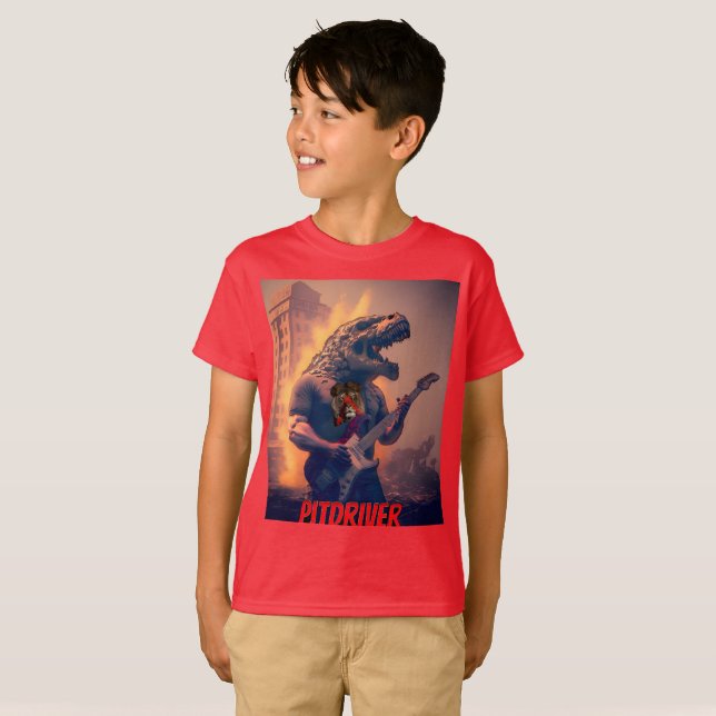 PitDriver PitZillA et Logo sur T-shirt Back (Devant entier)