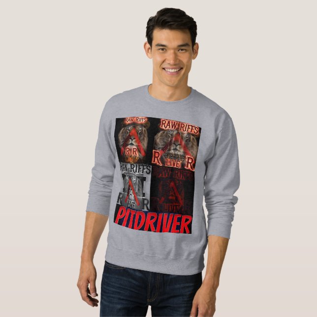 PitDriver Riffs crus Albums Live Sweat Shirt (Devant entier)