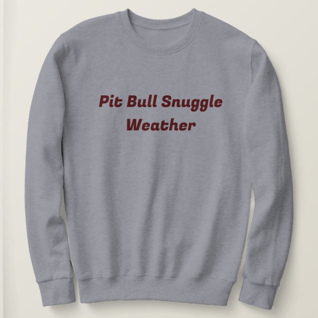 Pittie Comme Sweatshirt Flower Snuggle (Design devant)