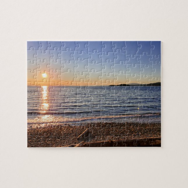 Pittoresque Beach Sunset Photo Puzzle (Horizontal)