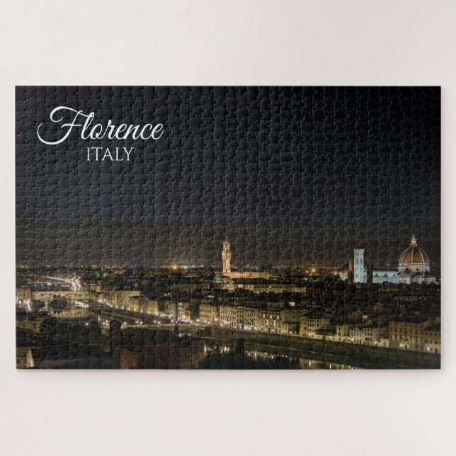 Pittoresque Florence Italie Skyline Jigsaw Puzzle (Horizontal)