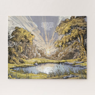 Pittoresque Forest Haven - Élégant Puzzle poétique